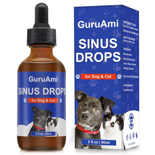 Dog and Cat Cough, Cough Supplements for Dogs & Cats -Sinua Immune Supplement for Dogs - for Dry, Wet & Barkly