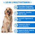 Load image into Gallery viewer, GuruAmi Dog Multivitamin Dog Supplement, Glucosamine chondroitin for Dogs, Probiotics, Omega Fish Oil, Dog Supplements & Vitamins, Dog Vitamins for Skin and Coat Allergies 150chews
